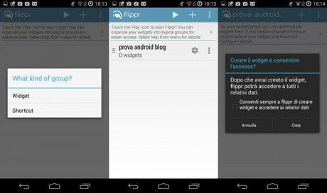 download4 600x355 Flippr: come avere sempre i widget a portata di swipe applicazioni  play store google play store 