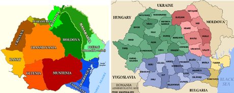 La tradizione e le etnie nella Romania  danubiana - balcanica e di origine latina