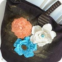 34-cafe-creativo - big shot - borsa fiori feltro stoffa