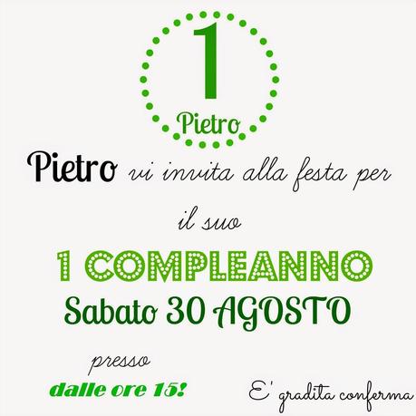 1^ Compleanno Pietro