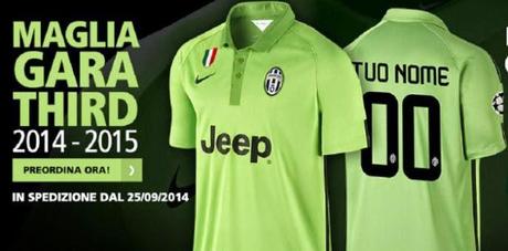 Juventus, presentata la terza maglia 2014-2015