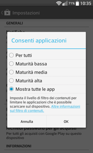 Guide Google Play Store 3 300x493 Come usare il filtro di sicurezza sul Play Store guide  guide google play store google 