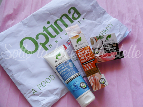 Prime impressioni – Optima Naturals “Dr. Organic”: hand & nail balm, skin lotion, lip serum