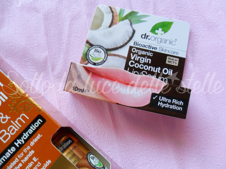 Prime impressioni – Optima Naturals “Dr. Organic”: hand & nail balm, skin lotion, lip serum