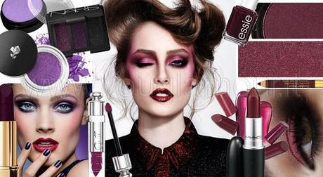 Tendenza make-up autunno 2014- prugna, viola e rosso borgogna