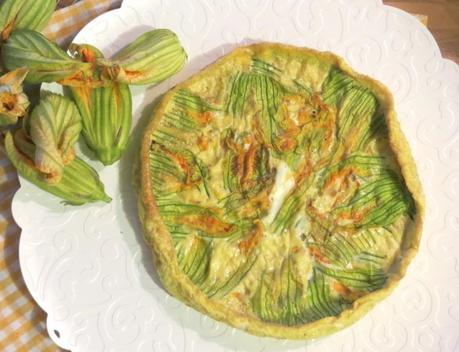 Frittata ai fiori di zucca ~ cotta al forno