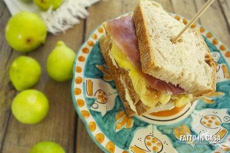 Sandwich con Fichi Cilentani e Ricotta al Miele