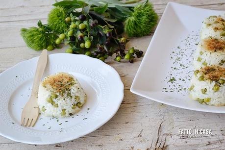 Tortino di Risi e Bisi con Squaquerello