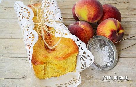 Plumcake Morbido alle Pesche e Marmellata di Agrumi