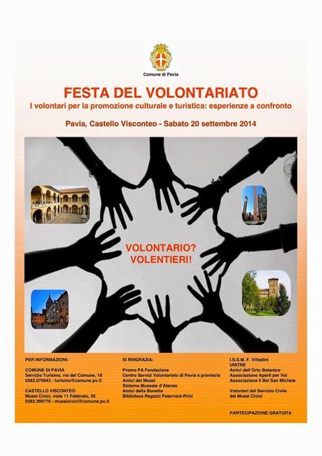 PAVIA. Volontariato?! Volentieri. La GEP 2014 sarà sabato 20 settembre.