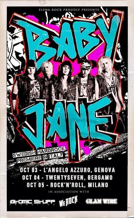 BABY JANE: tre concerti in Italia