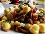 Tenerotti burro salvia pancetta,funghi chiodini scamorza bianca