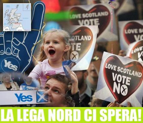 Il referendum scozzese risveglia la Lega Nord.