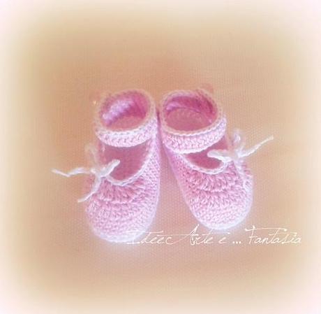 Scarpine neonata crochet