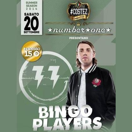 Sabato 20 settembre 2014 - Bingo Players @ #Costez c/o Number One Cortefranca (Bs).