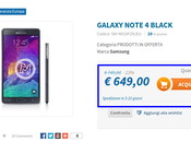 Promozione Samsung Galaxy Note Garanzia Europa disponibile euro