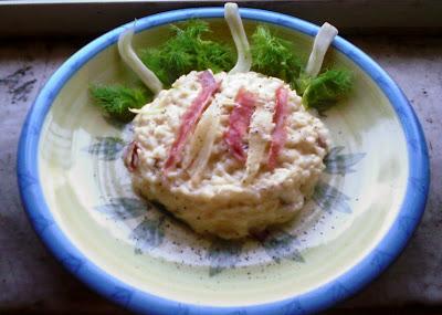 Risotto speck e finocchi