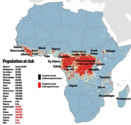 Ebola map