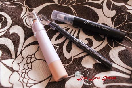 Review Elf #2 - Shimmer Eyeliner Pencil, Makeup Remover Pen & Jumbo Eyeshadow Stick