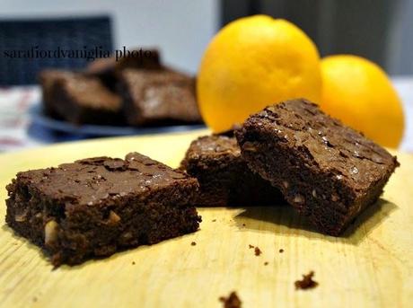 Brownies all'arancia