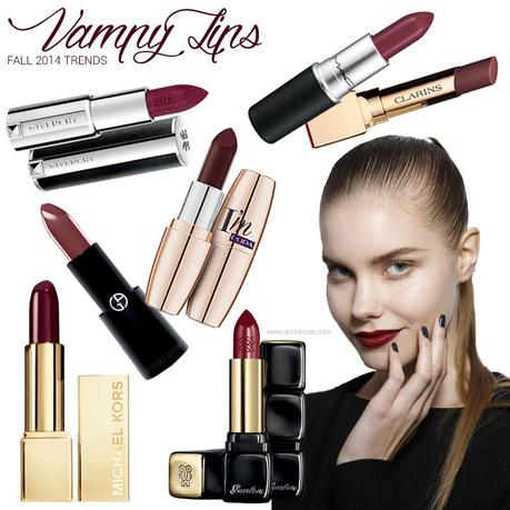 Vampy Lips per l'Autunno 2014: i migliori rossetti dalle collezioni autunnali