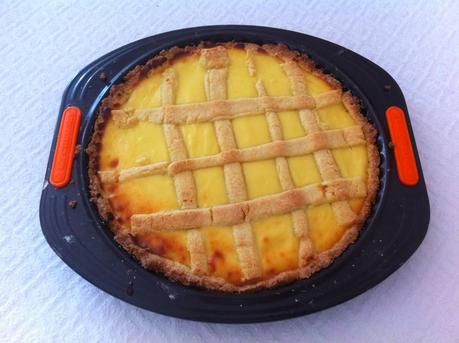 Crostata di semola con crema al limone