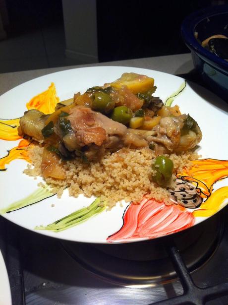 Tajine di pollo alle olive e limone