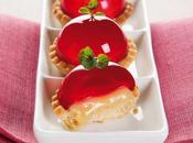 Crostatine caramello salato lampone.