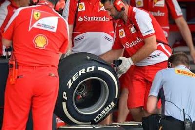 Gp. Singapore: Ferrari abbandona la vernice in silicio all'interno dei cerchi