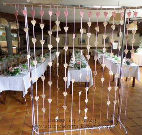 TABLEAU DE MARIAGE A CUORI PER MONICA E ROBERTO