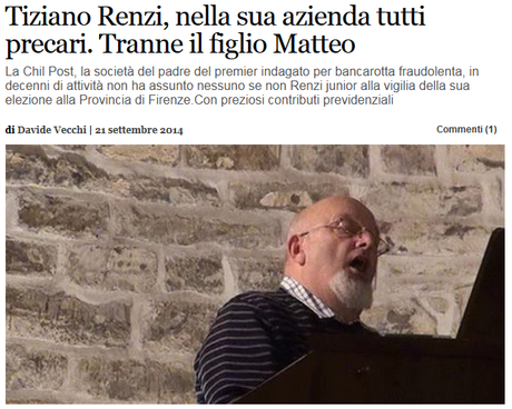 I debiti della PA verso le aziende, e i debiti delle aziende verso Matteo Renzi