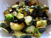 Zucchine trifolate alla menta