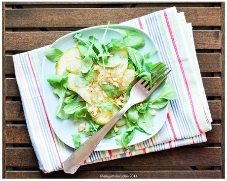 Carpaccio di pere e rucola