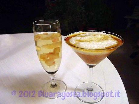 08-aspic prosecco e pesche con coppa di passion fruit e tapioca