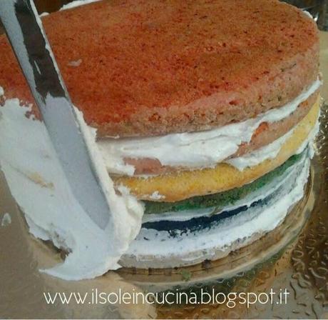 Rainbow Cake - La Torta Arcobaleno