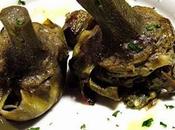 Carciofi alla romana foglioline menta.