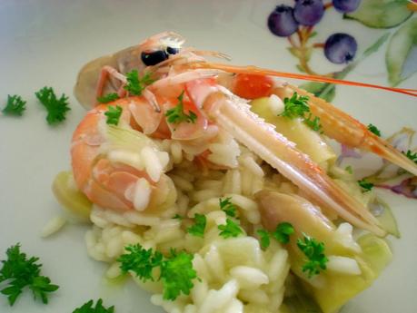 Risotto con gli scampi