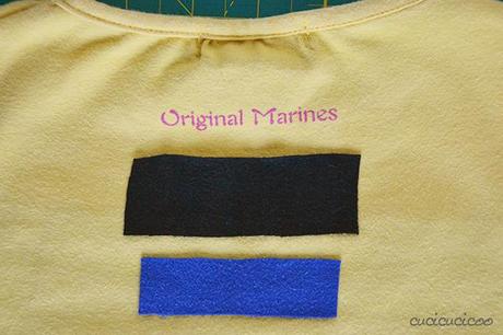 Tutorial: How to embellish clothing with slashed t-shirt reverse applique