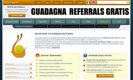 guadagnolandia Guadagnolandia per trovare gratuitamente Referrals ai tuoi programmi di guadagno online