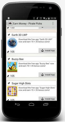 CashPirate2 CashPirate: Guadagnare soldi veri con un cellulare Android