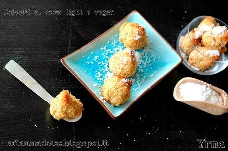 Dolcetti al cocco e semi di lino vegan e light