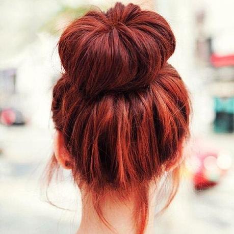 Color trends for fall 2014: dark lips and red hair, I love you! red-hair-bun