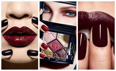 Color trends for fall 2014: dark lips and red hair, I love you! dark-nail-lipstick-trio
