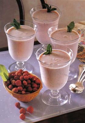 Conchiglie con mousse di fragole.