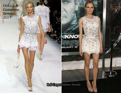 Diane Kruger in Dolce & Gabbana alla premiere di  The “Unknown”