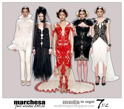 Le pagelle: MARCHESA FALL WINTER 2011 2012