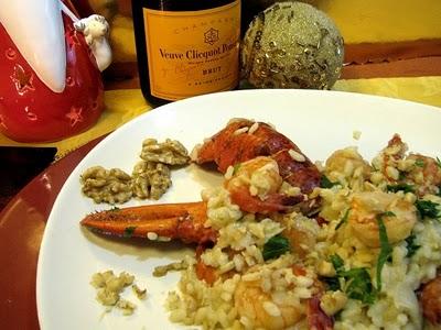 NELLA SCOLLATURA DI GENNAIO - IL PACCO DI STEFANIA, LO SWAP DI ANNAMARIA - RISOTTO ALL'ASTICE CON INSALATA BELGA