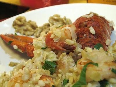 NELLA SCOLLATURA DI GENNAIO - IL PACCO DI STEFANIA, LO SWAP DI ANNAMARIA - RISOTTO ALL'ASTICE CON INSALATA BELGA