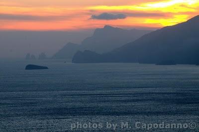 Oggi a Positano ... tramontando....