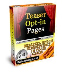 Crea la tua lista con Teaser Opt-In Pages